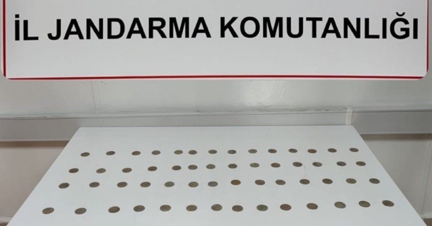 56 adet sikke ele geçirildi