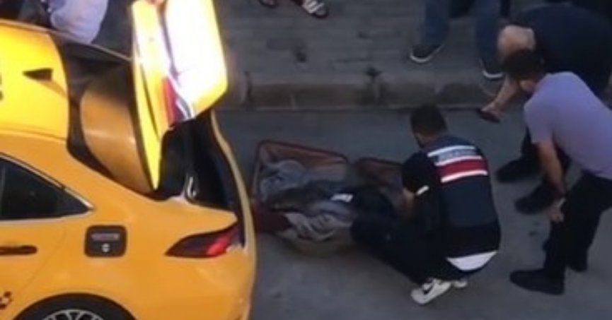 Taksideki valizden kilo kilo uyuşturucu çıktı