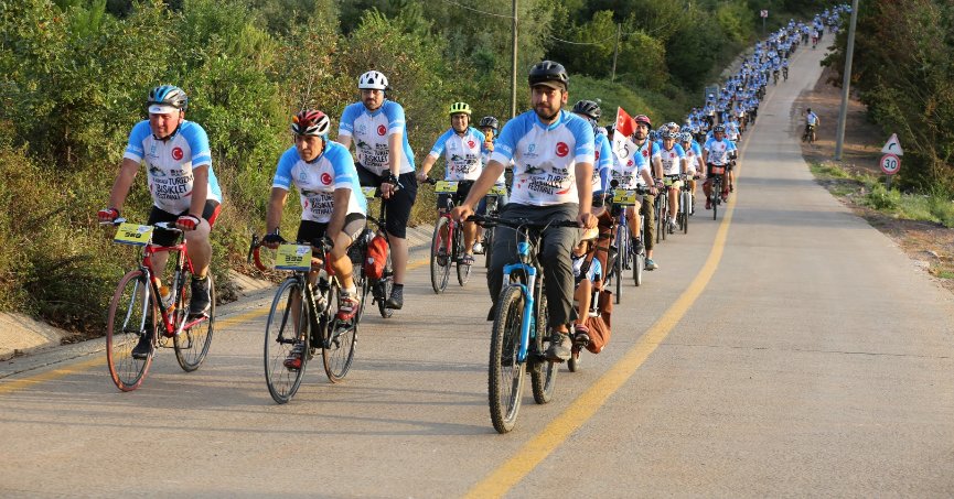 Kocaeli Turizm ve Bisiklet Festivali’nde renkli görüntüler