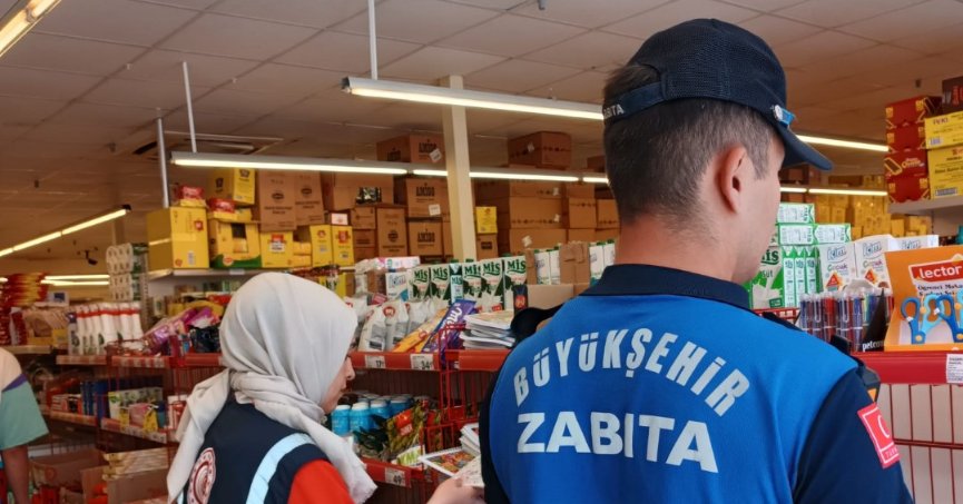 Zabıtadan zincir marketlere denetim