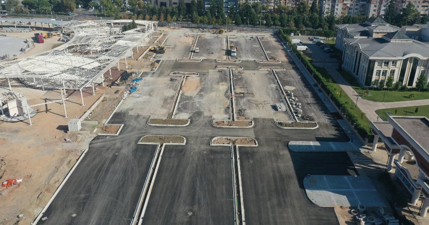 Milli İrade Meydanı’ndaki otoparkta sona doğru