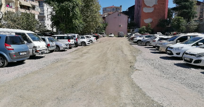 Otopark alanına düzenleme yapıldı