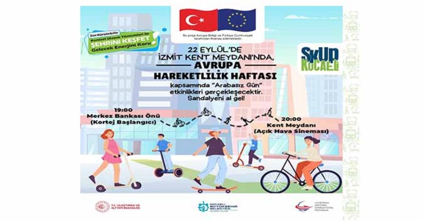 Kocaeli’de, “Arabasız Gün” etkinliği düzenlenecek