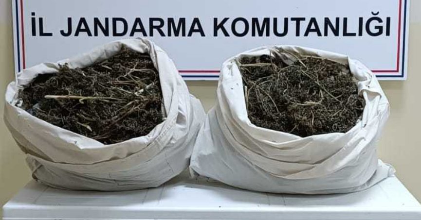 Evde 7 kilogram  esrar ele geçirildi