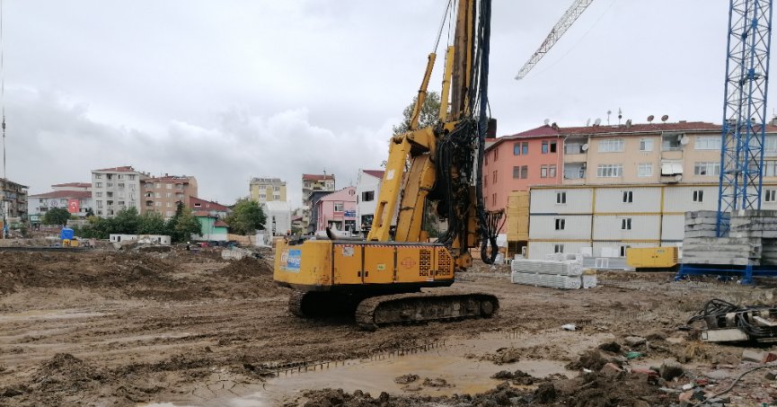 Kentsel dönüşümde diyafram duvarların yapımı sürüyor