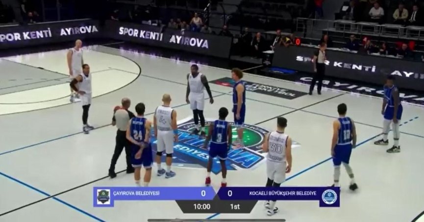 Basketbol maçında İsrail protesto edildi