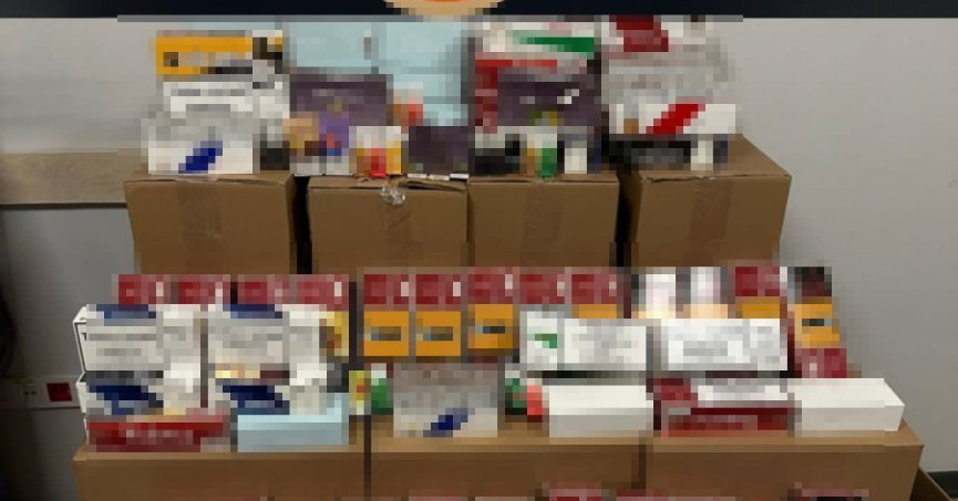 140 bin makaron ele geçirildi