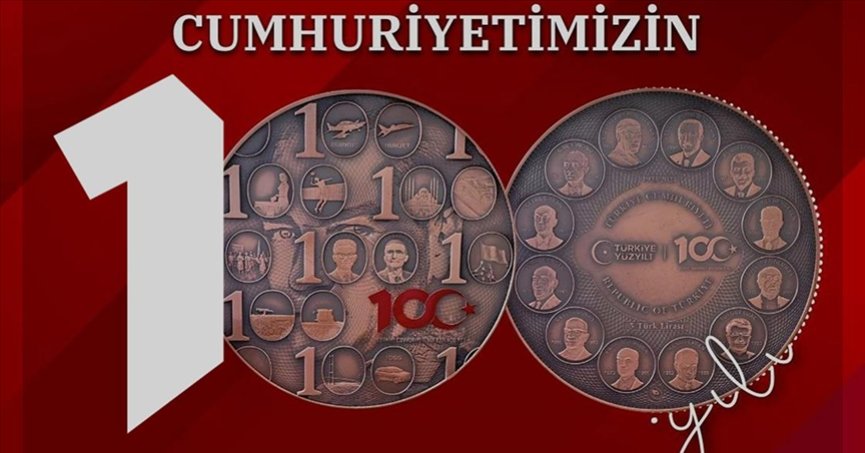 Darphane Cumhuriyet’in 100. Yılı’na özel hatıra para bastı