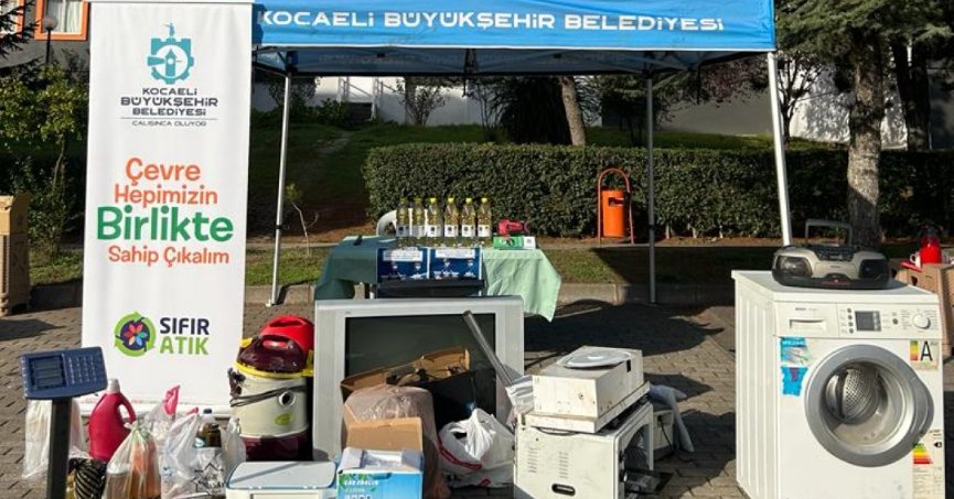 2 ton elektronik atık toplandı