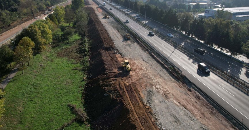 Stadyum yolunda trafik düzenlemesi