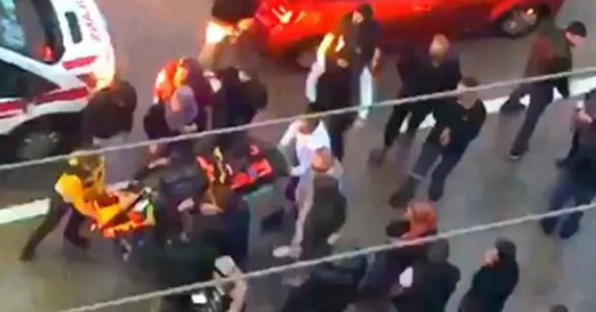 Otomobilin çarptığı yaya yaralandı