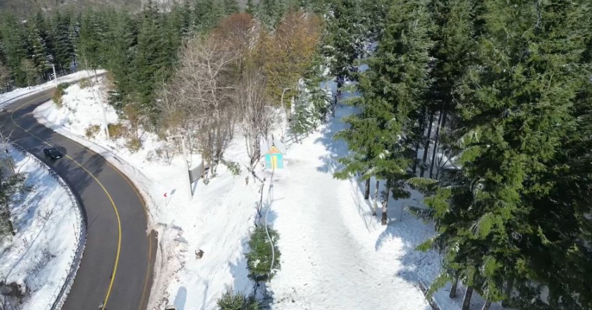 Kartepe’de kar yağışı yerini güneşe bıraktı