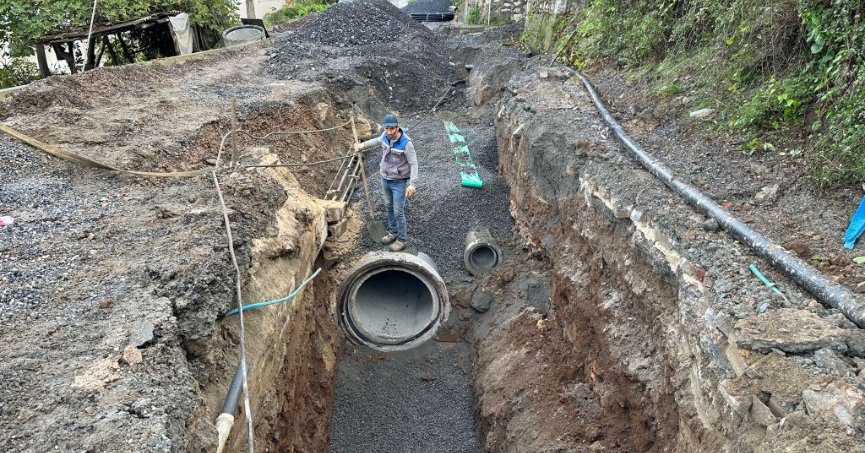 Halıdere’ye yeni yağmur suyu hattı