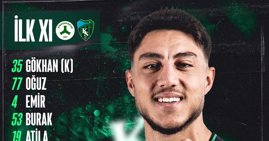 Mert Çölgeçen formayı kaptı 