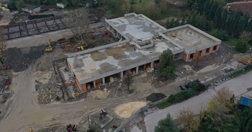 Engelsiz yaşam merkezi inşasında yoğun çalışma