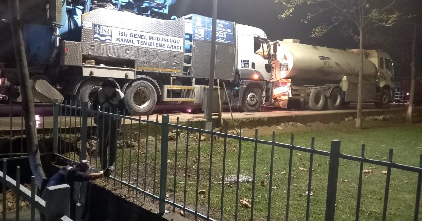 İSU’dan su baskınlarına karşı mücadele