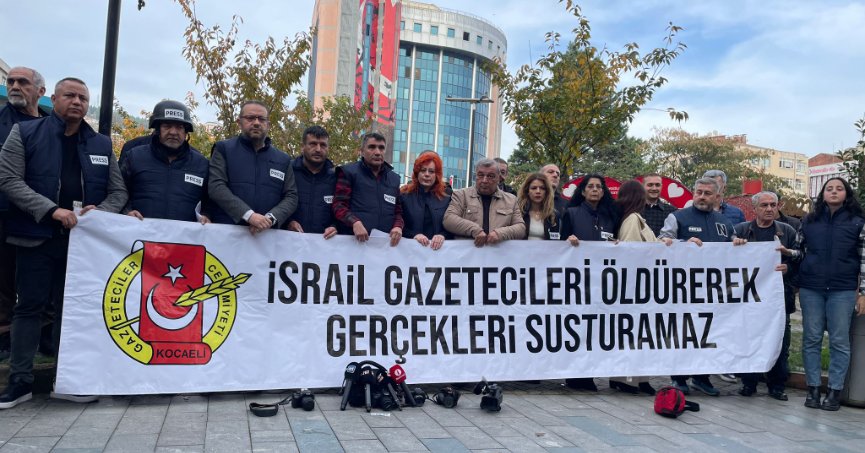 Gazeteciler, İsrail'in saldırılarını kınadı