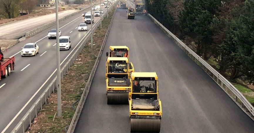 Stadyum yolunda D-100 Ankara yönü asfaltlandı
