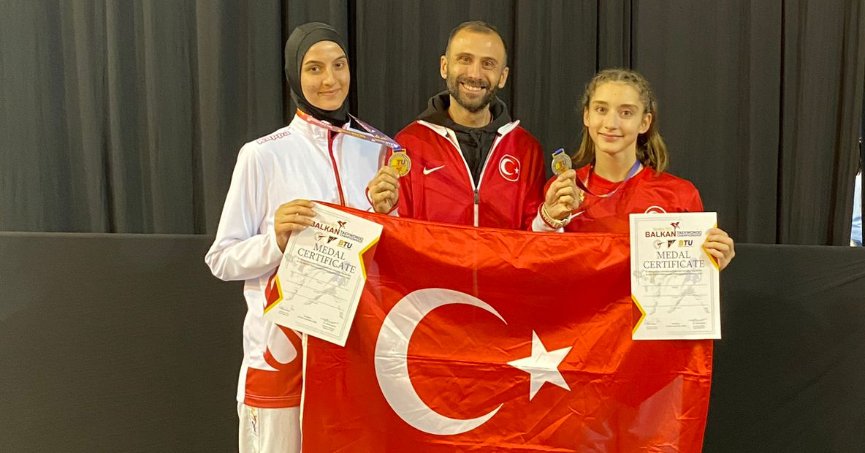 Eslem ve Ravza, Balkan Şampiyonu oldu