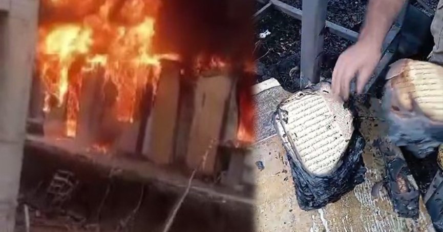 3 konteyner küle döndü, Kur’an sayfaları yanmadı