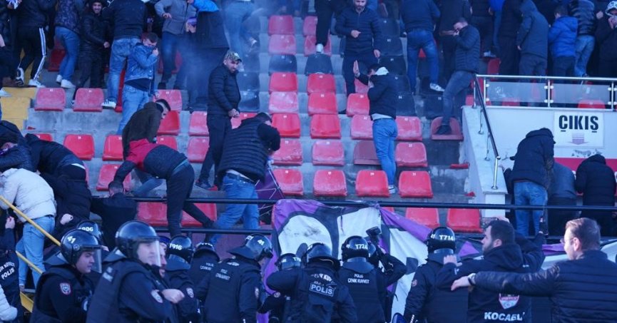 Kent derbisinde ortalık karıştı