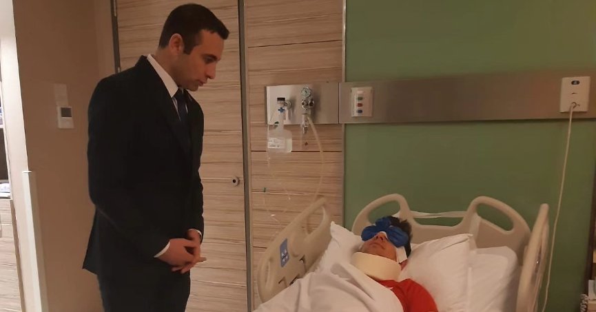 Kurt'tan Meler'e geçmiş olsun ziyareti