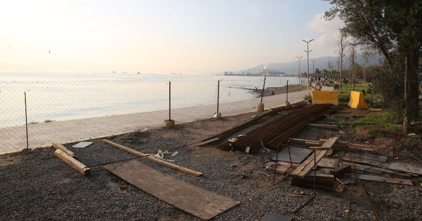 Yelken tesisinde çalışmalar sürüyor