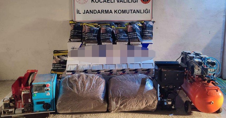 Kocaeli’de 141 bin 100 makaron ele geçirildi