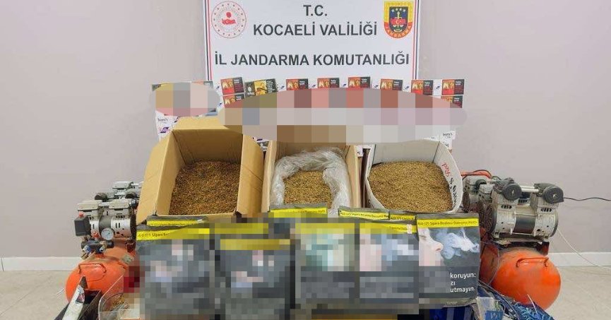 Gölcük ve İzmit’te kaçak sigara ve alkol operasyonu