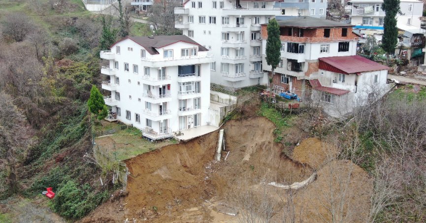 Bölgenin son hali havadan görüntülendi