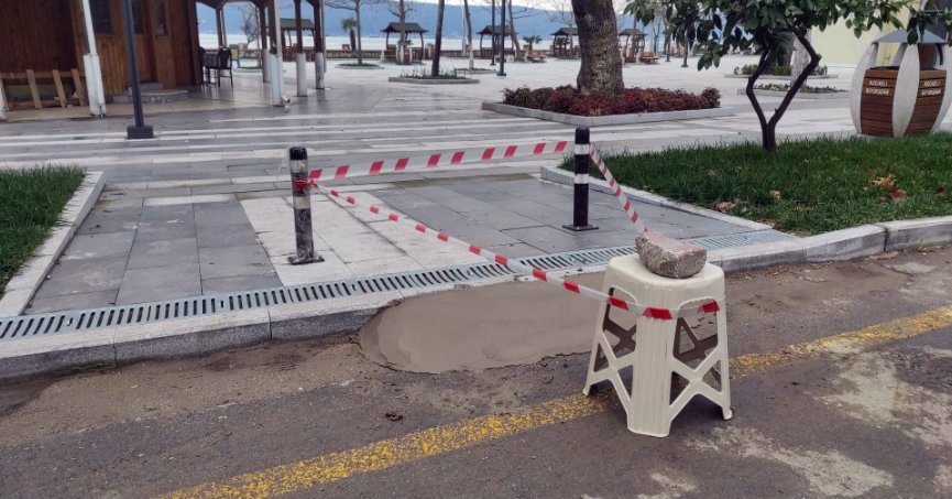 Ulaşlı sahil parkına rampa yapıldı