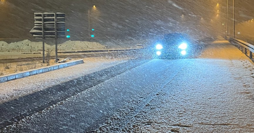 Kuzey Marmara Otoyolu’nda kar yağışı etkili oluyor