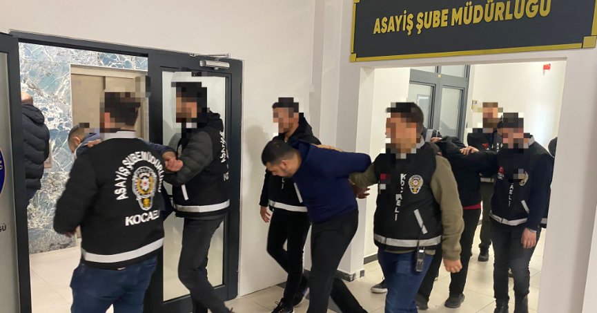 7 hırsızlık zanlısı suçüstü yakalandı