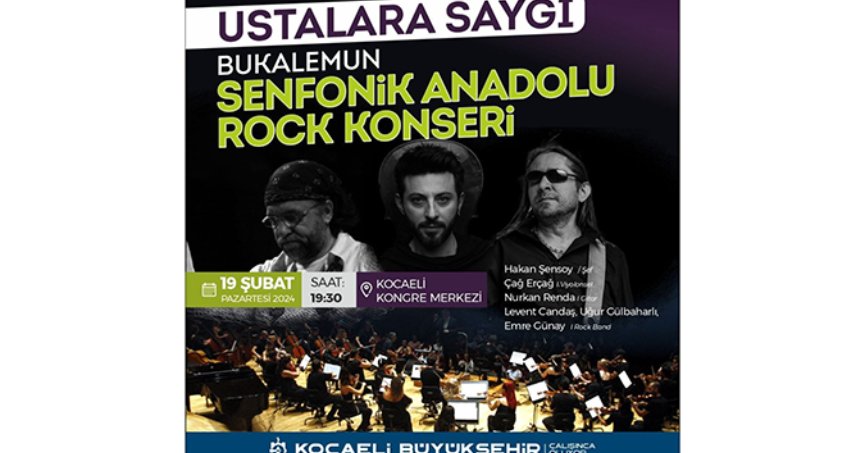 Ustalara saygı Rock konseri