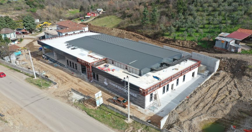 Yuvacık Kültür Merkezi’nde çalışmalar hızla sürüyor