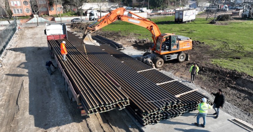 Alikahya stadyum tramvayında çalışma başladı
