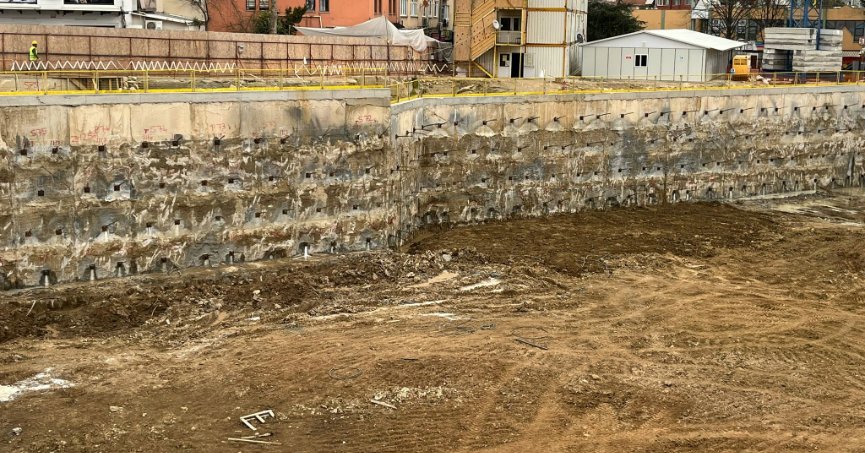 Dönüşümde diyafram duvar çalışması bitti