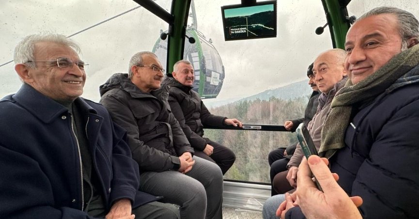 Kartepe Teleferik Hattı’nda ilk sürüş