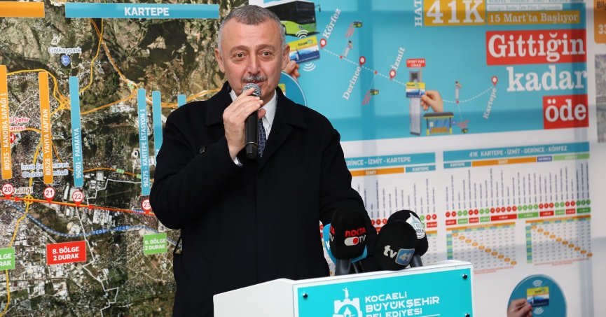 Hat 41K’yı Başkan Büyükakın tanıttı