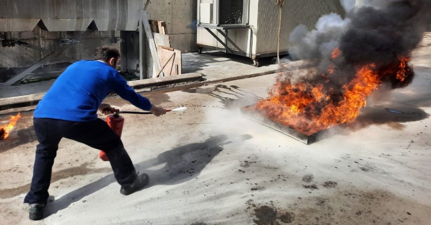 İtfaiyeden acil durum ekiplerine eğitim