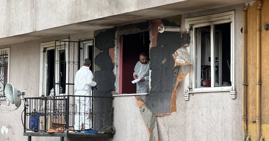 Doğal gaz patlaması sonucu 1 kişi yaralandı