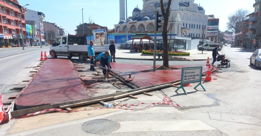 Paşa Camii önünde kavşak düzenlemesi