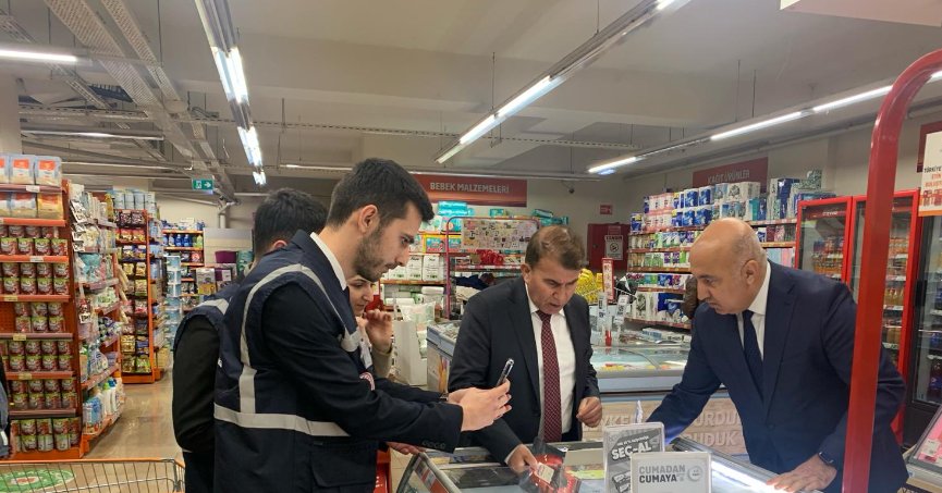 Bayram öncesi marketlere denetim