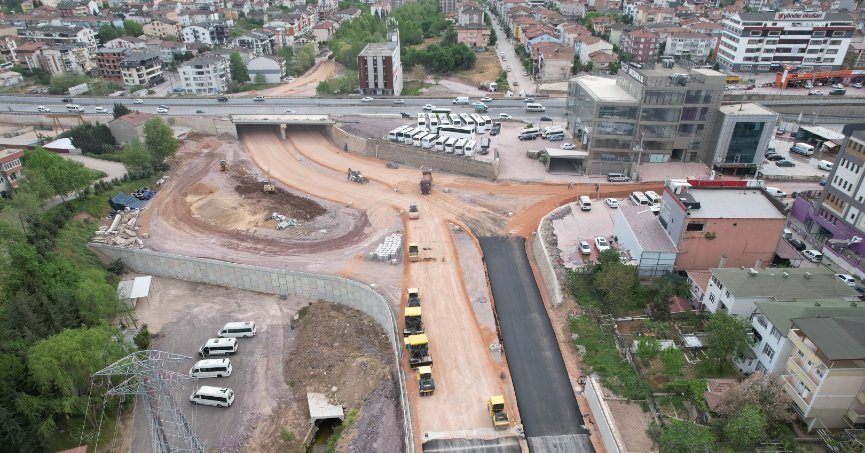 Trafiği rahatlatacak kavşakta sona gelindi