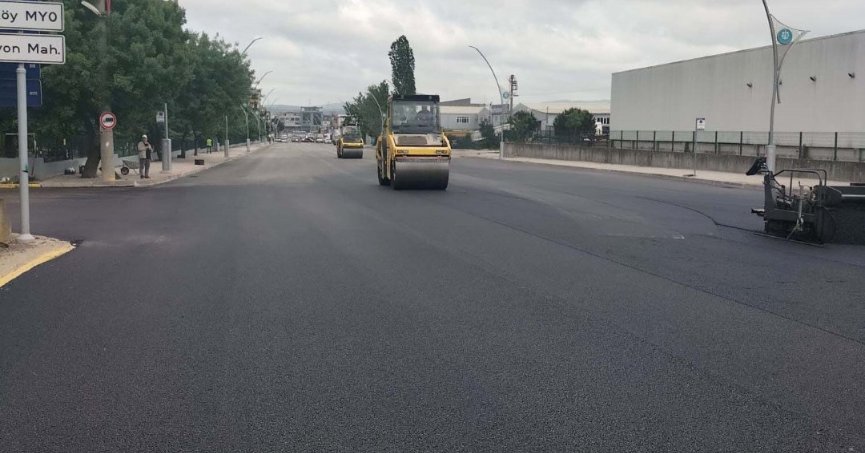 Menderes Bulvarına yeni üstyapı