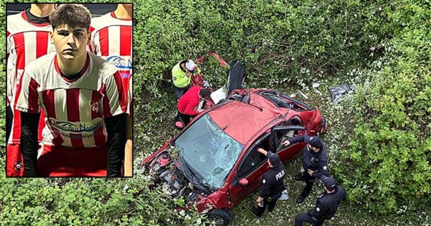 Kaza yapan futbolcu yaşam savaşını kaybetti