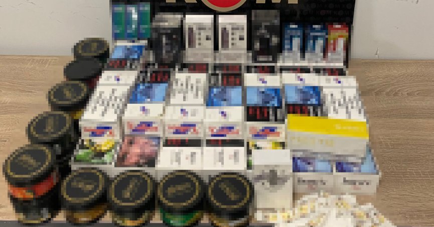 1 ton 100 kilo gümrük kaçağı tütün ele geçirildi