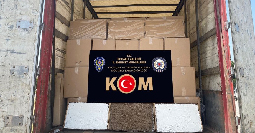 Tırda 1 milyon 540 bin makaron ele geçirildi