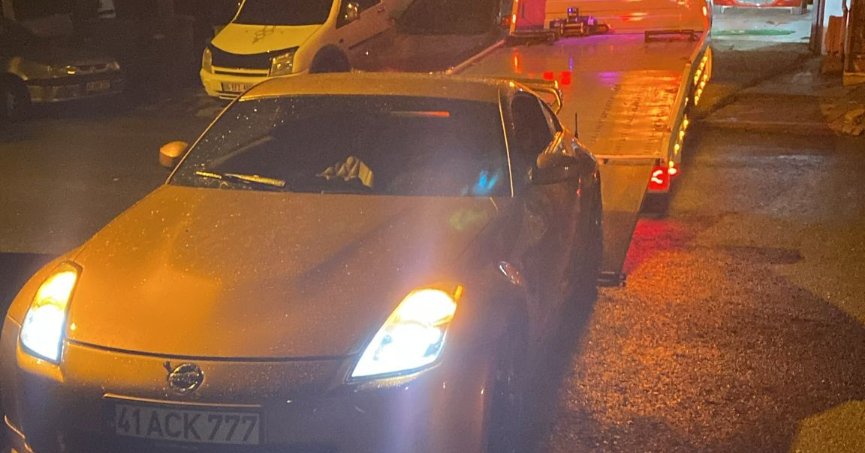 Drift atan sürücüye 38 bin 672 lira ceza