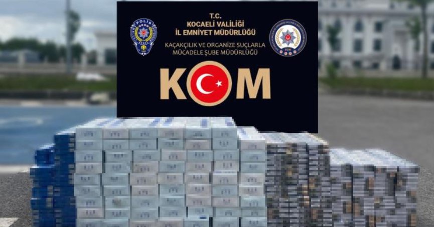 Araçta bin 430 paket kaçak sigara ele geçirildi